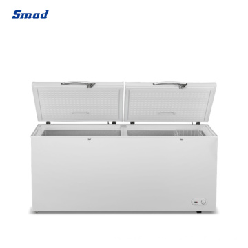 600L Double Doors Top Open Horizontal Electric Deep Chest Freezer